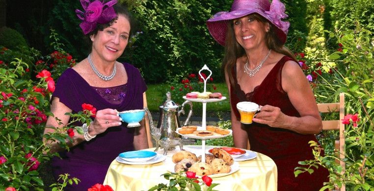 TTD Tea Time to Dance Promo Photo L-R Lynne Chervony Belsky, MD and Lisa Gold. Photo by Barry Rustin Photography