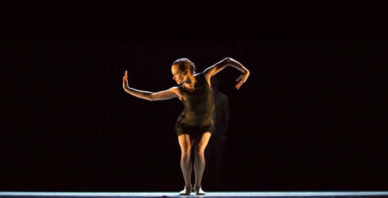 Hubbard Street Dancer Alice Klock in The Art of Falling. Photo by Todd Rosenberg