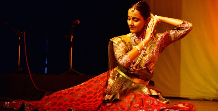 Dancing Krishna features Pallavi Raisurana, a renowned Kathak artist