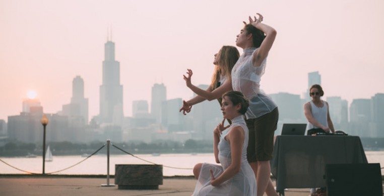 House of DOV gave their inaugural Chicago performance outside Adler Planetarium. Photo by Michelle Reid.