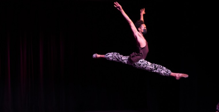 South Chicago Dance Theatre presented its third annual Black History Month performance virtually, with strong performances anchored by text from Dr. Martin Luther King, Jr. and Langston Hughes. (photo by Michelle Reid)