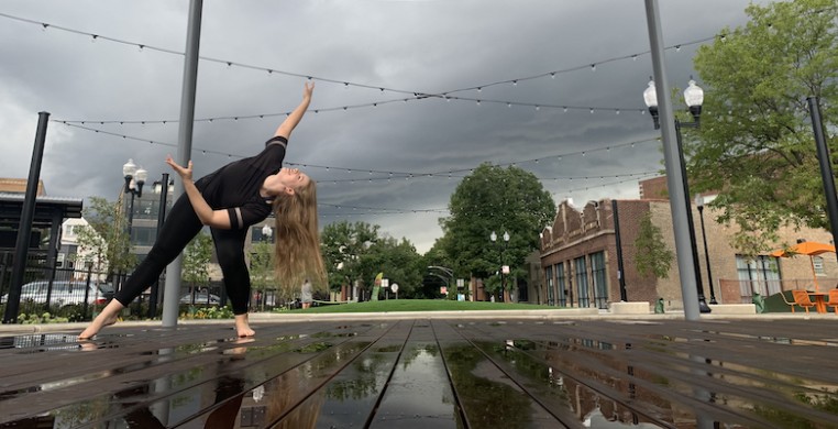 Outdoor live music and dance yielded an open mic vibe in Lawson Dance Theatre's "Summer Shorts." Photo courtesy of the artists.