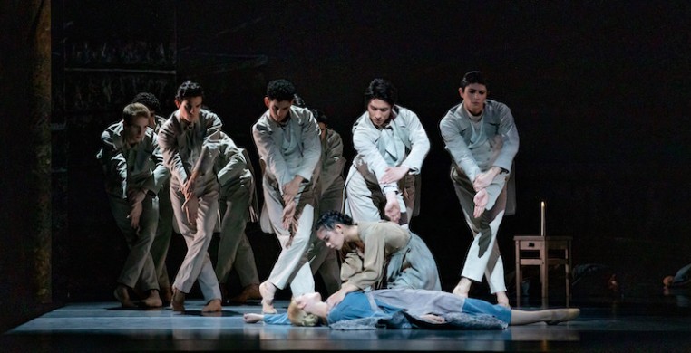 Yumi Kanazawa and Brooke Linford with the D Men in The Joffrey Ballet's "Jane Eyre." Photo by Cheryl Mann