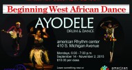 Ayodele Intro to African Dance Class at the ARC