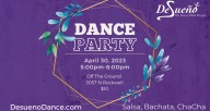 Desueno Dance Party with Salsa, ChaCha, Bachata at Off The Ground dance studio