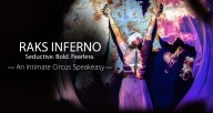 Raks Inferno: An Intimate Circus Cabaret - dancer with veil projections
