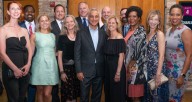 Members of the See Chicago Dance board with former Mayor Rahm Emmanuel (center) and Heather Hartley (second from right)