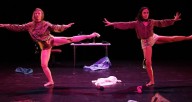 Samantha Allen (left)  and Devika Wickremeshinghe (right) in "Saluti, Grace Palmer," photo courtesy of the artists