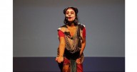 Mandala Arts associate artistic director Ashwaty Chennat as Hanuman in "The Story of Ram." Photo by Monika Bahroos
